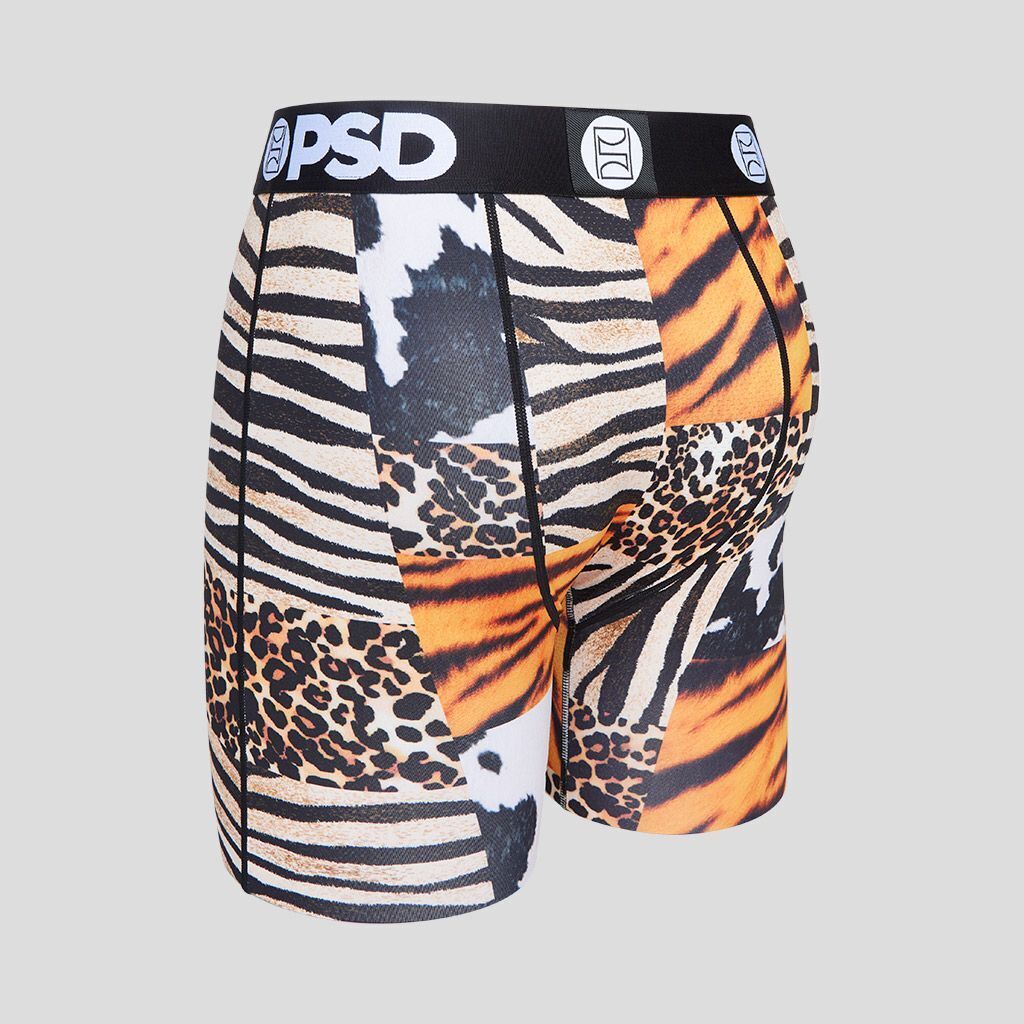 PSD Underwear design "SKINS" boxer briefs sizes S M L XL XXL Animal Tiger Zebra