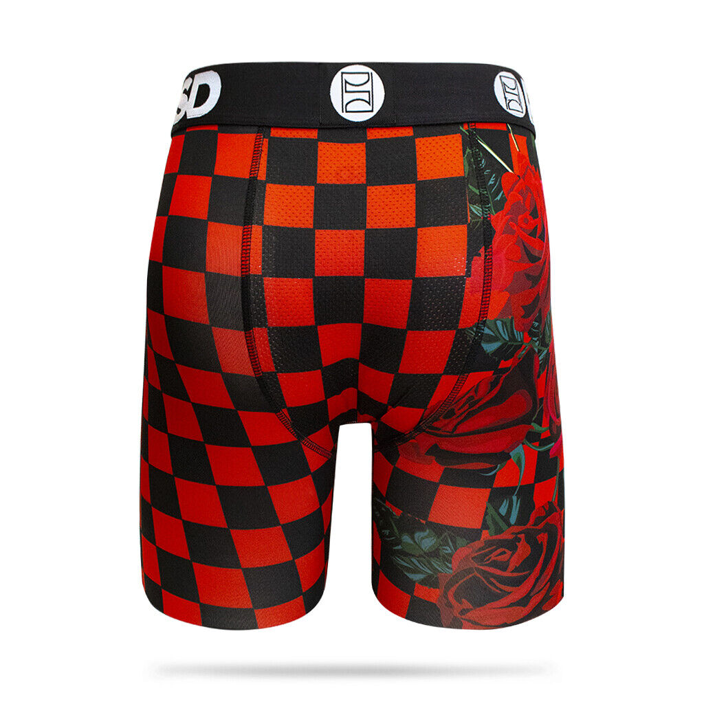 PSD Underwear design "Red Wonderland" boxer briefs sizes S M L XL XXL