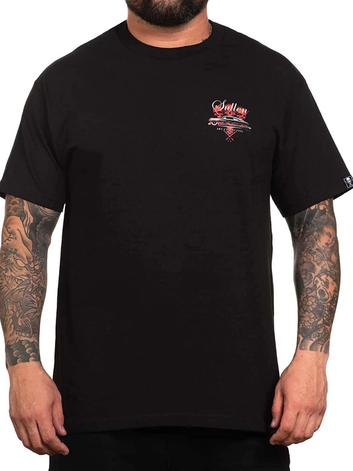 Sullen Clothing "50 Merc" Mens tee Art Collective tattoo Black