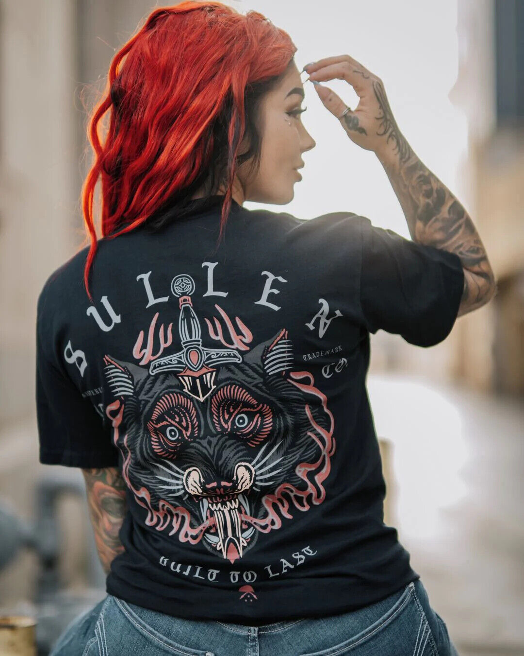Sullen Clothing "Wolfhead" Mens Premium tee Art Collective tattoo