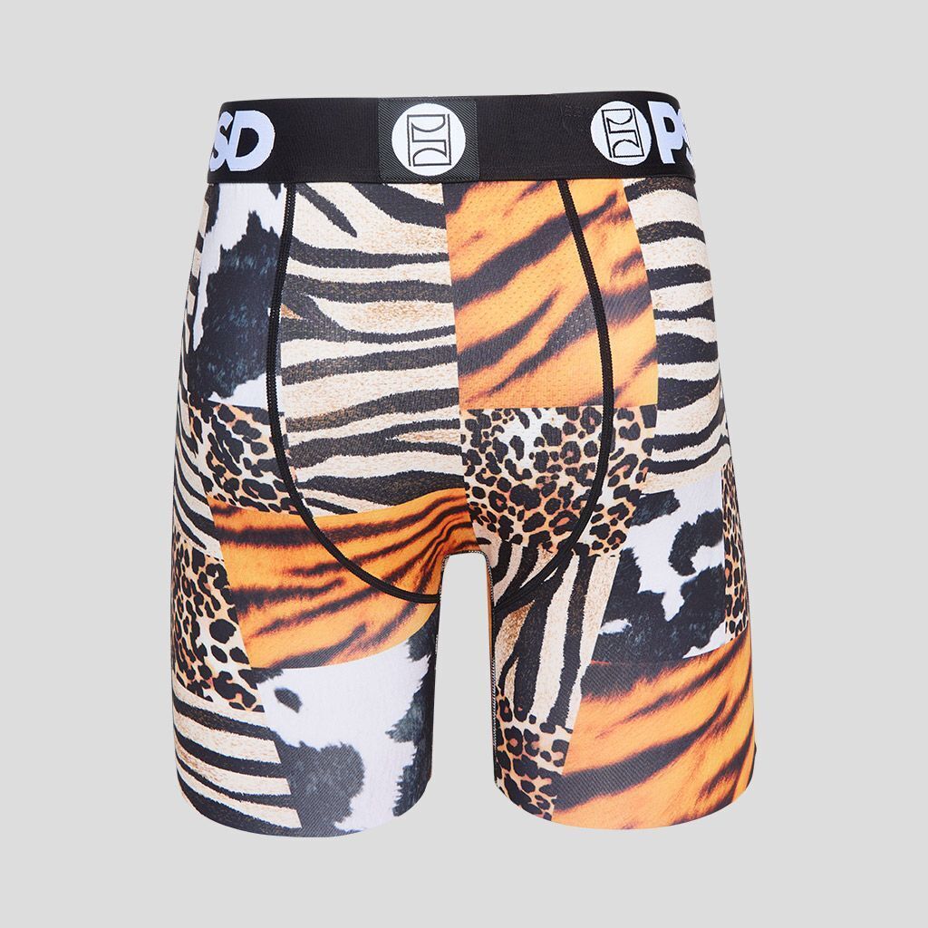 PSD Underwear design "SKINS" boxer briefs sizes S M L XL XXL Animal Tiger Zebra