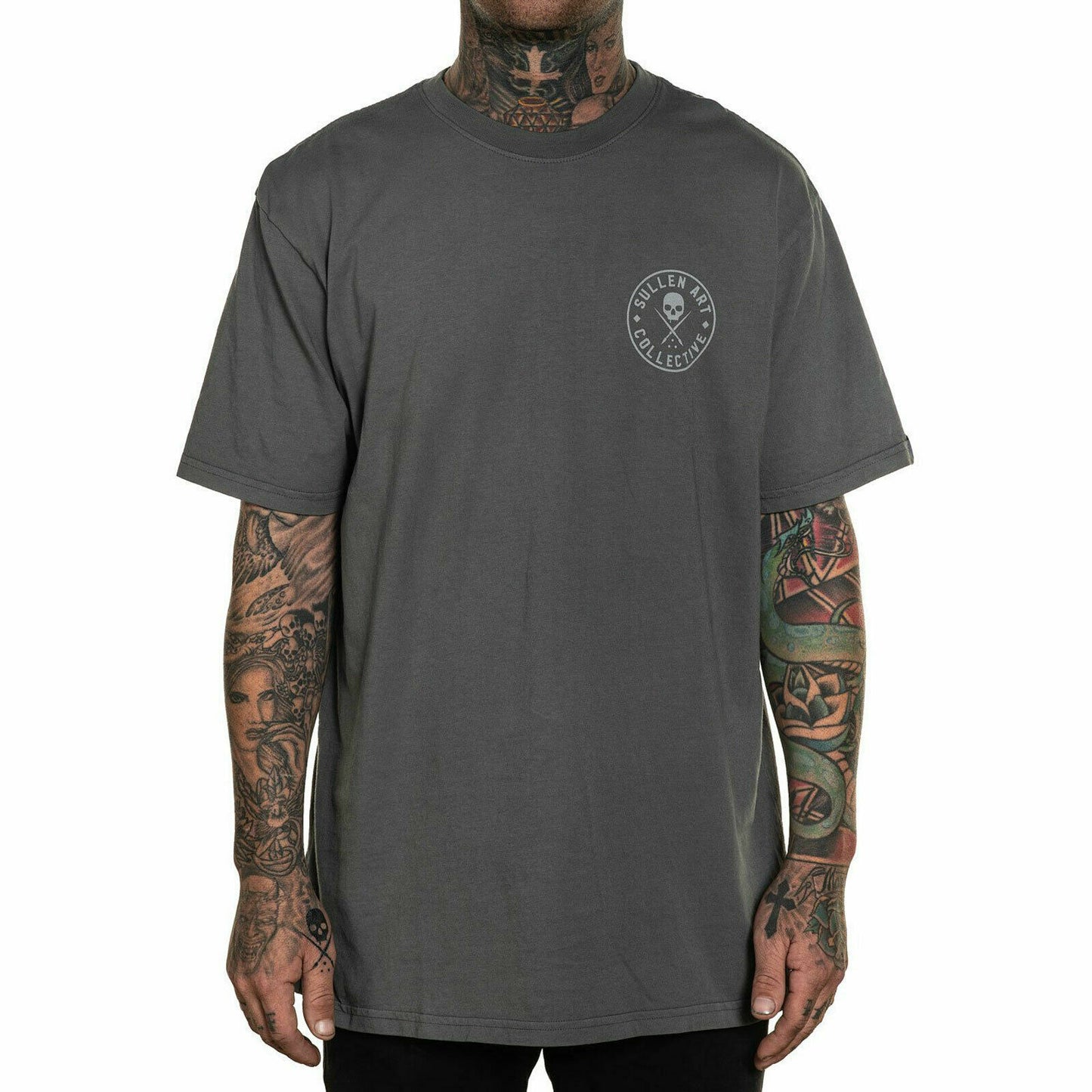 Sullen Clothing "EVER CHARCOAL PREMIUM" Mens tee Art Collective tattoo