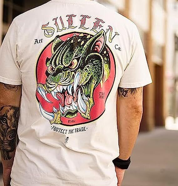 Sullen Clothing "PREDATOR BADGE" Mens tee Art Collective tattoo
