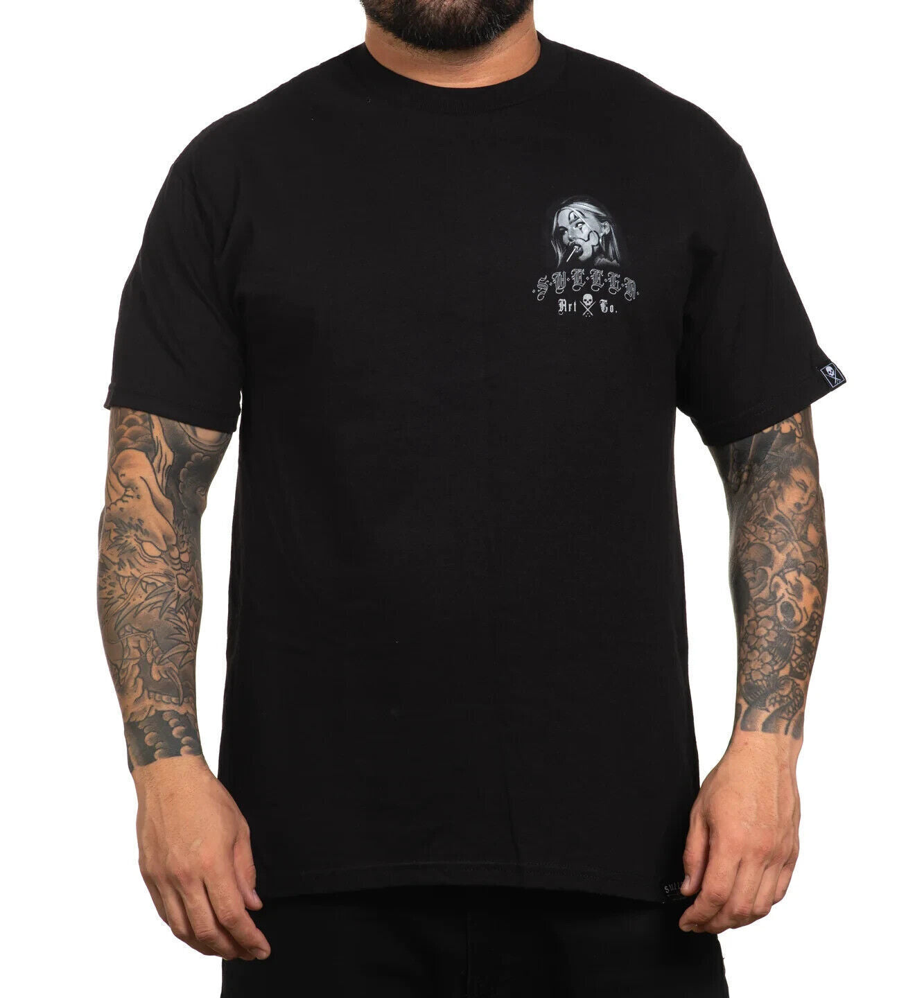 Sullen Clothing "CREAM" Mens tee Art Collective tattoo Black