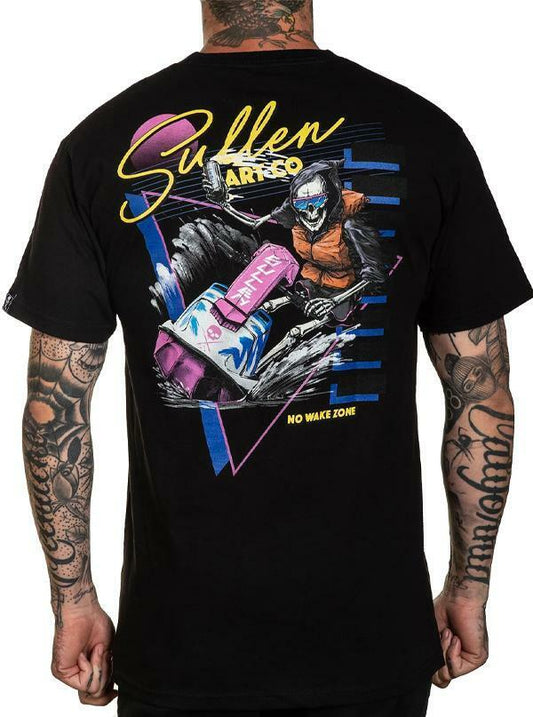 Sullen Clothing "NO WAKE ZONE" Mens tee Art Collective tattoo black