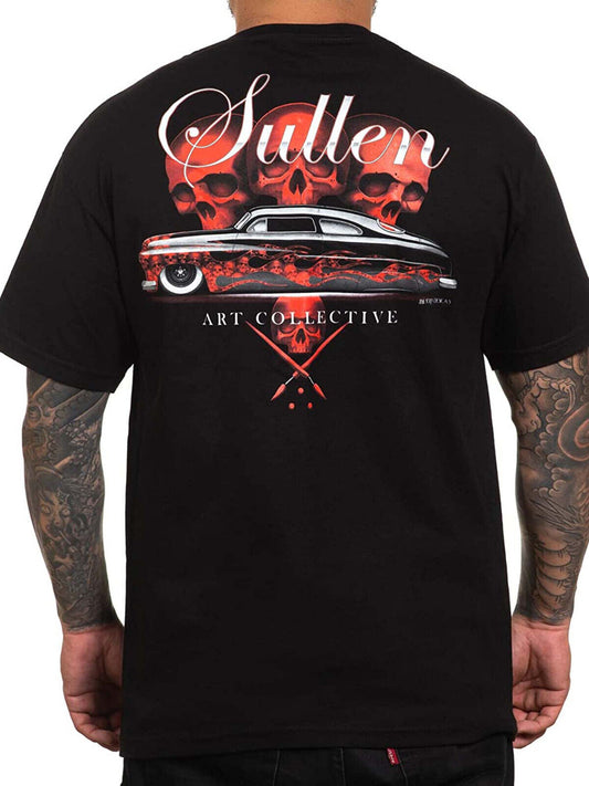 Sullen Clothing "50 Merc" Mens tee Art Collective tattoo Black