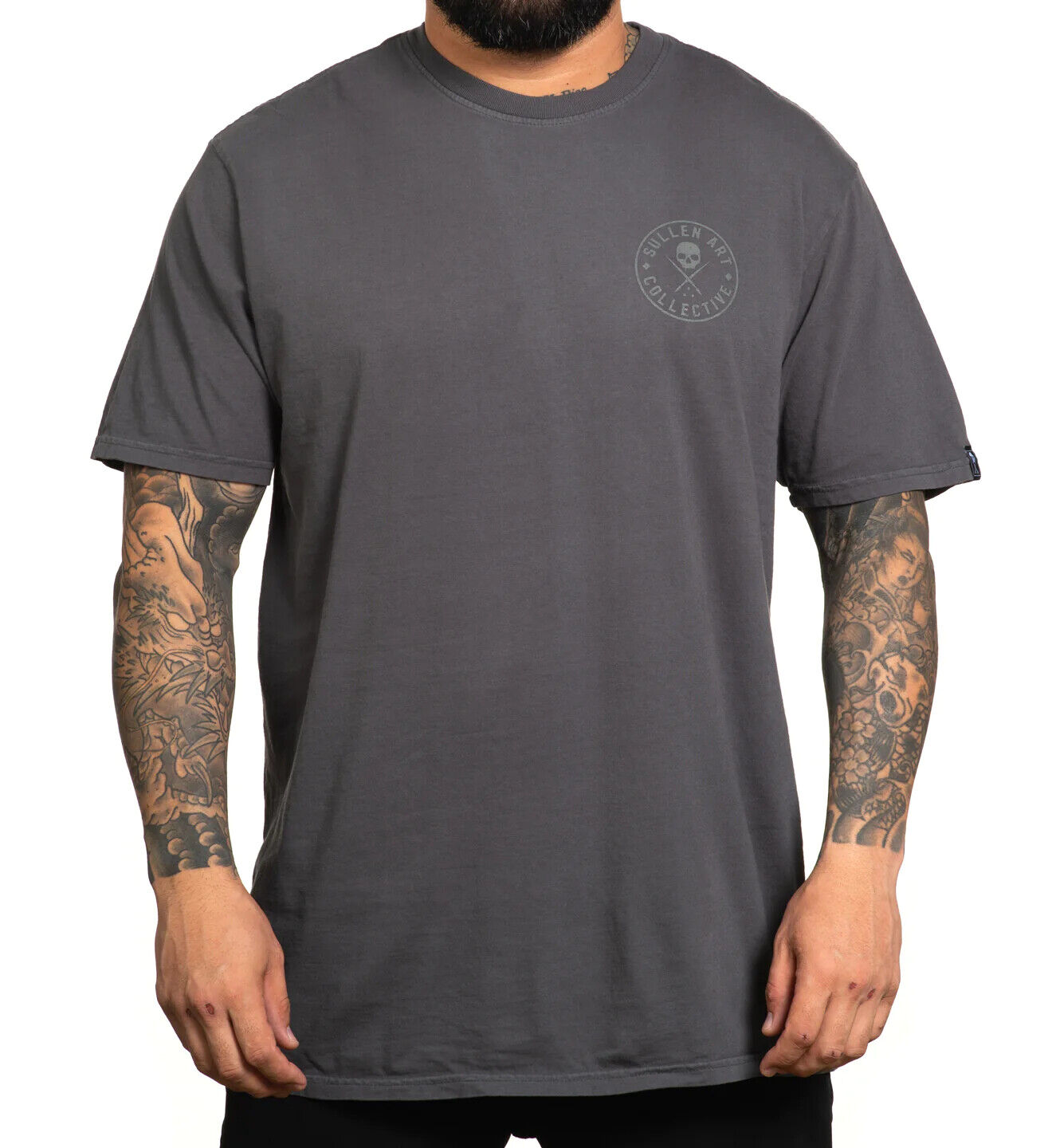 Sullen Clothing "EVER CASTLE ROCK" Premium Mens tee Art Collective tattoo Grey