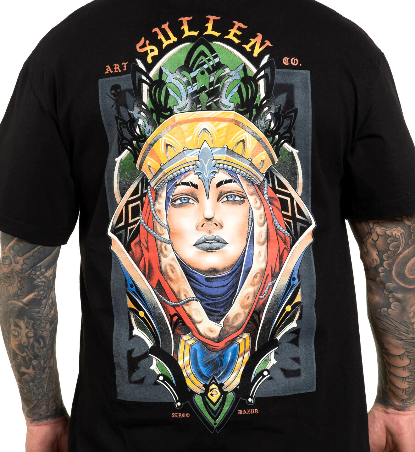 Sullen Clothing "NIGHTFALL STANDARD" Mens tee Art Collective tattoo black