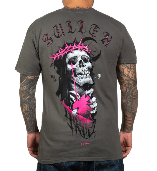 Sullen Clothing "Guindero Premium" Mens tee Art Collective tattoo Charcoal Grey