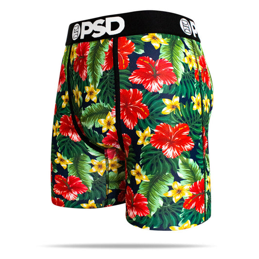 PSD Underwear design "Hibiscus Floral" boxer briefs sizes S M L XL XXL